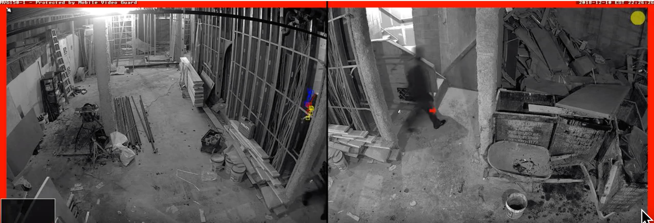 caught on mobile video guard security camera